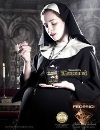Satirical advertisements - Marys immaculate conception 