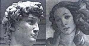 Michelangelos David and Botticellis Venus, a valid trademark when together