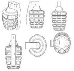 Grenade as a shape mark for a drink, unconventional trademarks,