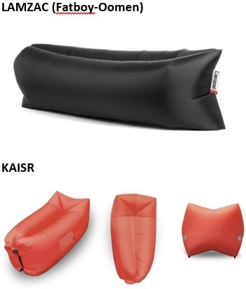 Lamzac vs Kaisr the original inflatable lounge seat